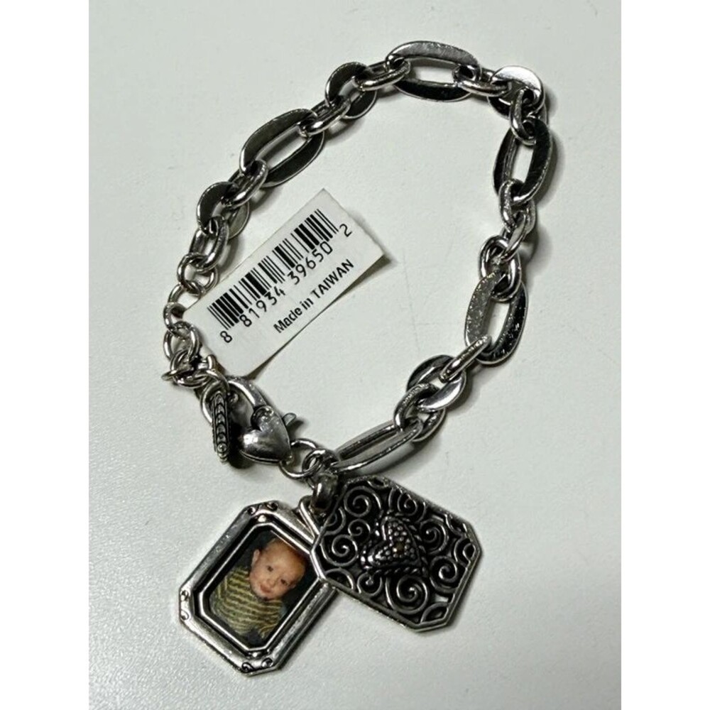 Brighton bracelet Cherish photo locket silver